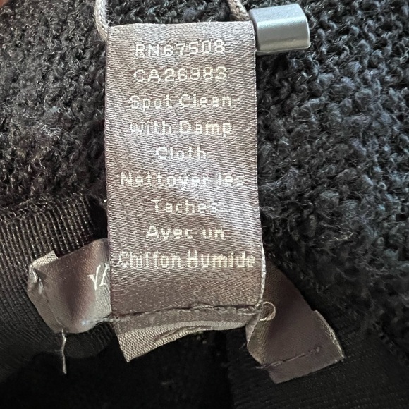 Vince Camuto Black Wide Brim Adjustable One Size Lightweight‎ Airy Cloth Hat - Picture 6 of 10